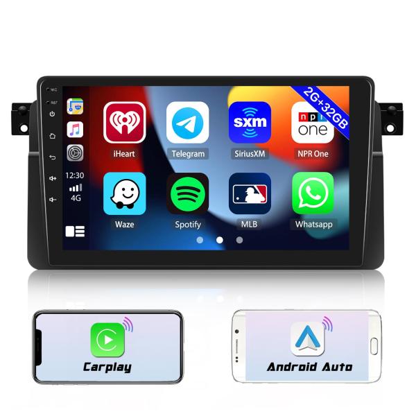2G+32G Android Car Stereo for BMW 3 Series E46 M3 1995-2005 Wireless Carplay And
