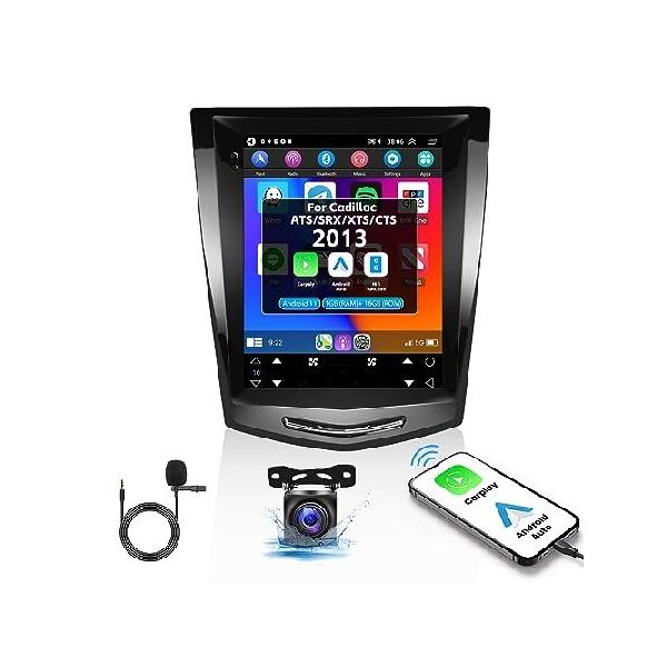 CAMECHO 2G+32G Android 11 Car Stereo for Cadillac ATS/SRX/XTS/CTS 2013 Wireless 