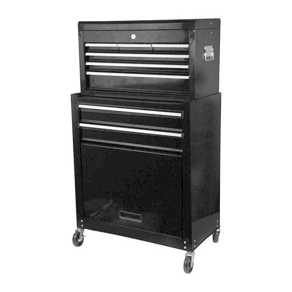 藤原産業 ○ETR108BK E-Value チェスト＆キャビネット ブラック お