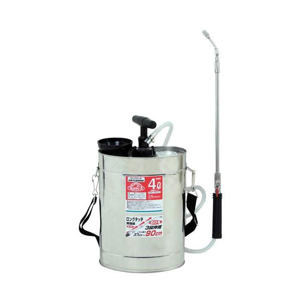 ●藤原産業 セフティ-3 ロングタッチ肩掛半自動噴霧器 4L ジュシポンプ お取り寄せ