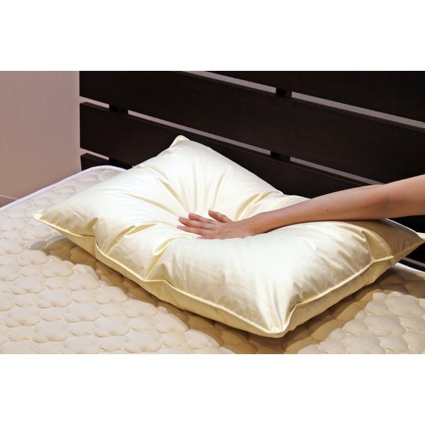 ルナール 羽毛まくら ダウン枕 ホワイトダックダウン70％使用 かさ高く 弾力性も良くふかふか【メーカー直送品／日本製】