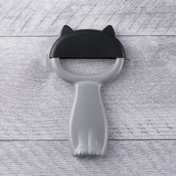 貝印Nyammyニャミー　ぼうし型カバー付き　ねこのピーラー