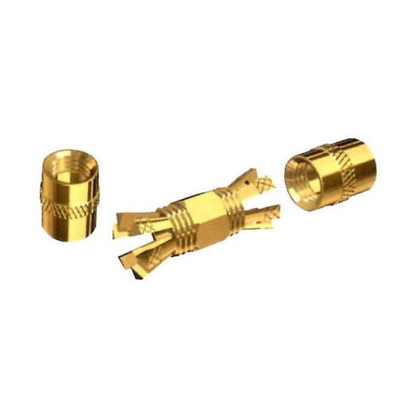 ケーブルとケーブルをつなぐコネクターです。ハンダ付け不要で、ハンダ不良による送電ロスを防ぐだけでなく、風雨にさらされても安定した接触を維持します。ケーブル同士の接続用にお使い下さい。