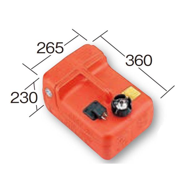 ヤマハ純正船外機用燃料タンク　ＪＣＩ認定品【メーカー】・ヤマハ発動機【メーカー品番】・6YL-W2420-J5【容量】・12リットル