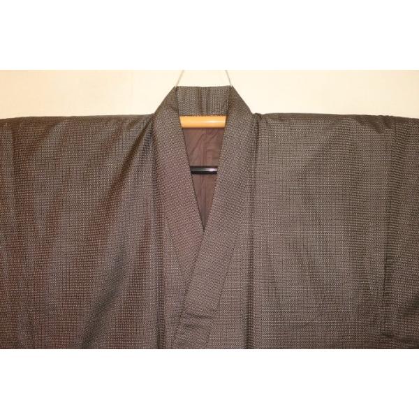 拾10357【新企画・男の弓道用高級着物】本絹西陣織お召 裄70丈140К本絹