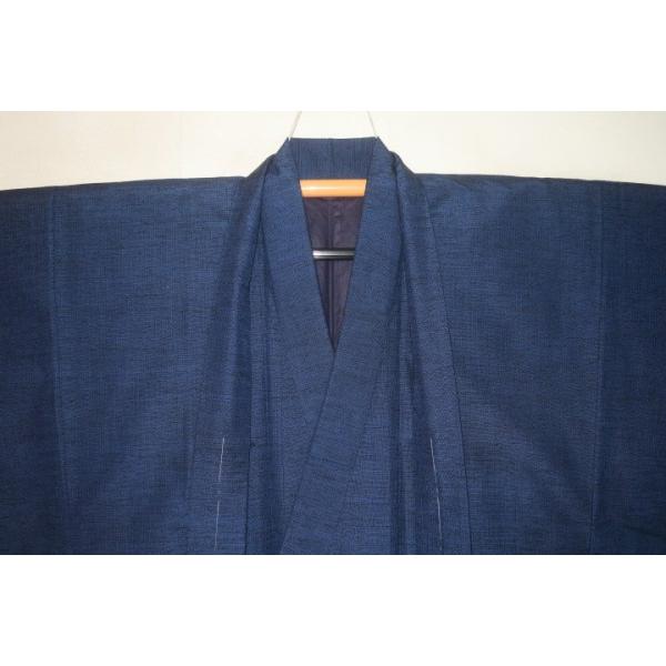 みーさん サマーセール 弐10840 本絹信州山繭紬 男着物羽織 裄67丈138К