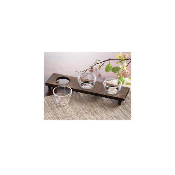 飲み比べ提供の定番品単 価:1500円規　格:〈グラス〉口径7×高さ5cm〈木台〉幅31×奥行7.8×高さ3.4cm入 数:2お客様都合での返品はお受けできませんので、よくご確認の上ご注文ください。