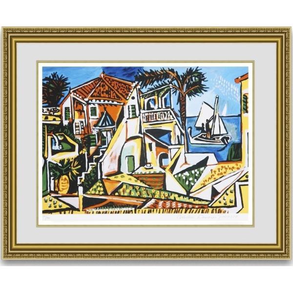 テレスコビッチ、地中海、希少画集画、版上サイン入 新品額付 kaiga_pp038