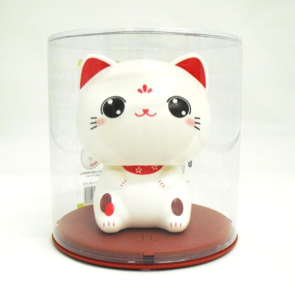 かおもじん猫の奇ぐるみ　ソーラーゆらゆら　プライズ　平成レトロ お土産 かわいい 猫 ネコ ねこ ゆらゆら ソーラー 人形 首振り