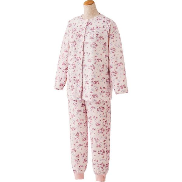 婦人フルオープンパジャマ 通年用 2枚セット 01803 介護パジャマ