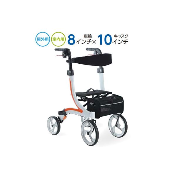 四輪歩行車 KW40 カワムラサイクル 屋内外両用 歩行器 シルバー