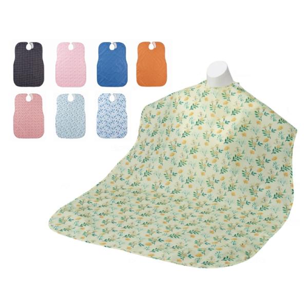 ２枚セット(同色)●サイズ／幅75×長さ110cm、首回り：35〜44cm●材質／ポリエステル100％(裏面：アクリルコーティング)●首周りタイプ／面ファスナー●乾燥機60℃までメーカー：ウェルファン※リニューアルに伴い、パッケージ・内容等...