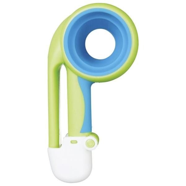 ●サイズ／12.6×6.2×3cm●重さ／62g●材質／ブレード：ステンレス鋼、本体：ポリプロピレン樹脂・エラストマー樹脂、キャップ：ポリプロピレン樹脂●耐熱温度／80℃●生産国／中国メーカー：木村刃物製作所