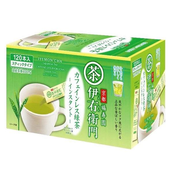 他サイト： 伊右衛門　カフェインレス緑茶　インスタント　スティック　0.8g×120本　宇治の露製茶の商品画像