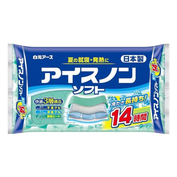 アイスノンソフト　02034-0　白元アース　長時間冷たさが続く　ひんやりグッズ