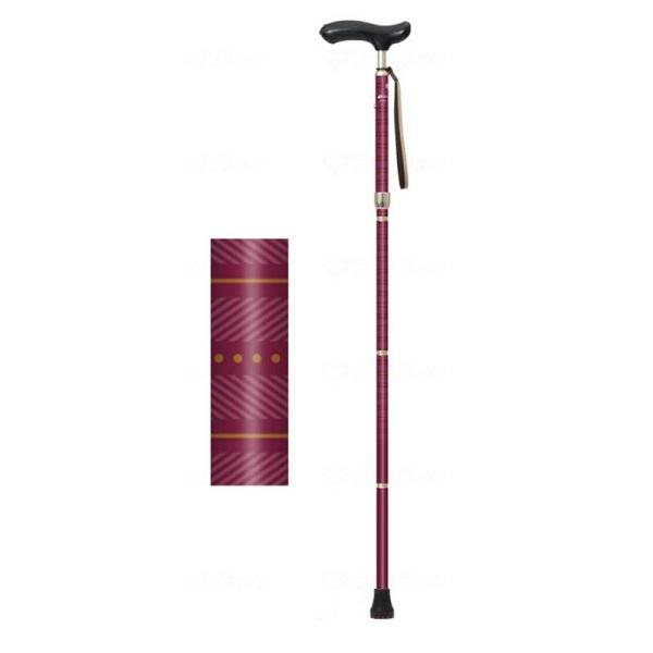 シナノ ネオクラシカル 折り畳み ショート ワイン(代引不可)【送料無料】 SINANO（シナノ） 折りたたみ杖 ネオクラシカル 折り畳み ショート
