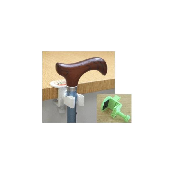 天板厚み：13ｍｍ〜30ｍｍ推奨杖径：12ｍｍ〜22ｍｍ素材：本体：ABS樹脂フック：エラストマーメーカー：サンセイ