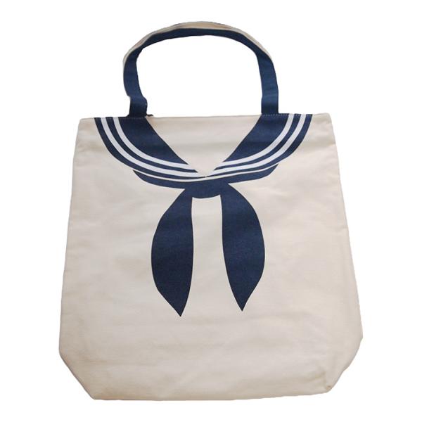 調味商事 セーラートートバッグ ベア Lサイズ 横須賀限定 縦40cm 横27cm マチ10cm 綿 取っ手付き 横須賀海軍カレーの調味商事