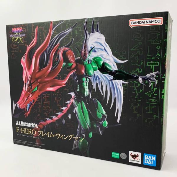 《未開封》バンダイ S.H.MonsterArts E・HERO フレイム・ウィングマン 遊戯王デュエルモンスターズGX《フィギュア・山城店》◆O8294