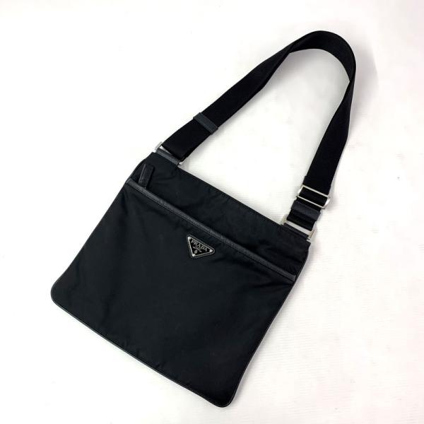 PRADA プラダ ナイロン×レザー ショルダーバッグ 店頭/他モール併売《ブランド・山城店》Y286