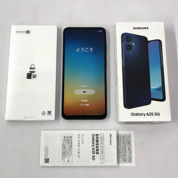 docomo SAMSUNG SC-53F Galaxy A25 5G 64GB ブラック【IMEI：352478709104923】【利用制限：○】店頭/他モール併売《家電・山城店》A4107