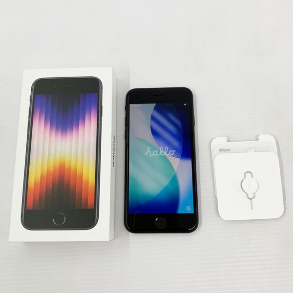 Softbank MMYC3J/A Apple iPhone SE 第3世代 64GB ミッドナイト【IMEI：351191409348275】【利用制限：○】店頭/併売《家電・山城店》S953