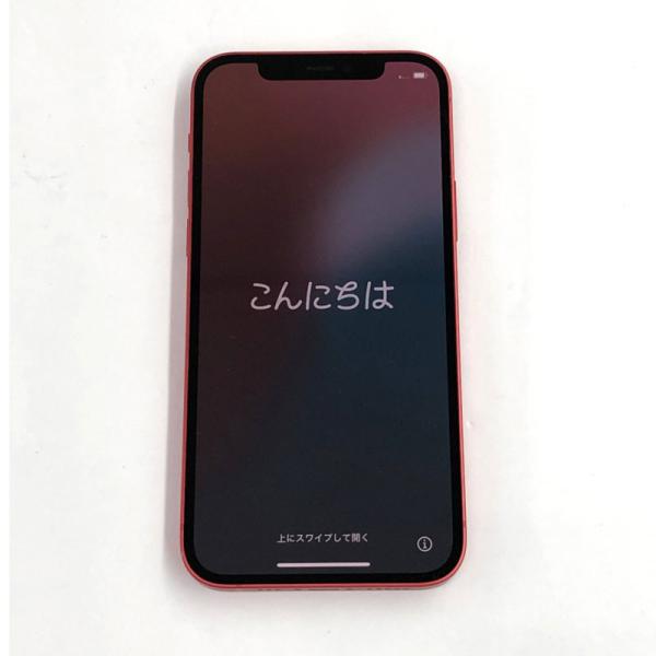 au Apple iPhone 12 64GB プロダクトレッド MGHQ3J/A【製造番号(IMEI)：353045114711045】【利用制限：○】店頭/併売《家電・山城店》Y292