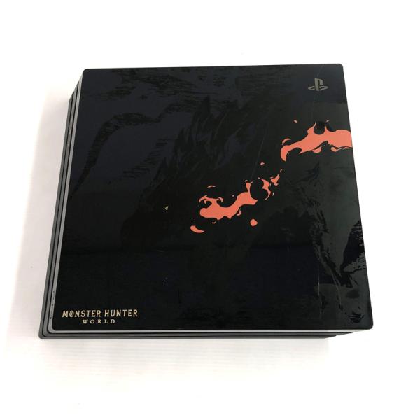 《ジャンク》プレイステーション4プロ モンスターハンター ワールド リオレウスエディション/CUH-7100B/併売《ゲーム・山城店》R1962