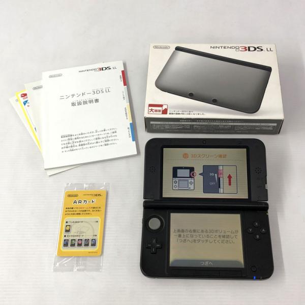 《ジャンク扱い》ニンテンドー3DSLL シルバー×ブラック 動作確認済/Nintendo/店頭/他モール併売《ゲーム・山城店》Y376
