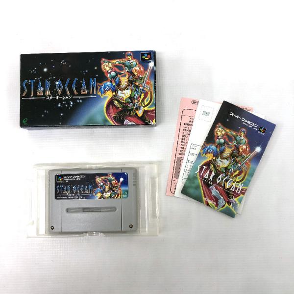 《ジャンク扱い》《レトロ》スターオーシャン STAR OCEAN ハガキ付 動作確認済み/スーパーファミコン/SFC/併売《ゲーム・山城店》A3210