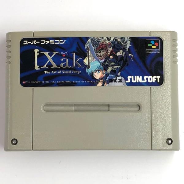 《ジャンク扱い》Xak サーク ロムのみ 動作確認済 SFC/スーパーファミコン/店頭/他モール併売《ゲーム・山城店》A3877