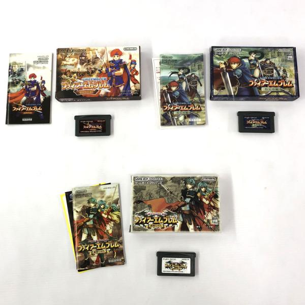 《ジャンク扱い》ファイアーエムブレム 封印の剣/烈火の剣/聖魔の光石 3本セット 動作確認済/GBA/併売《ゲーム・山城店》Y235
