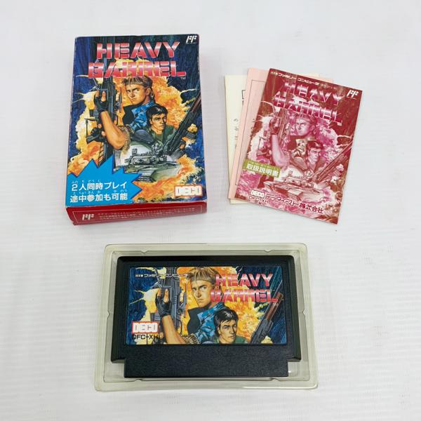《ジャンク扱い》ヘビーバレル ハガキ付 動作確認済/HEAVY BARREL/ファミリーコンピュータ/NES/店頭/他モール併売《ゲーム・山城店》S966