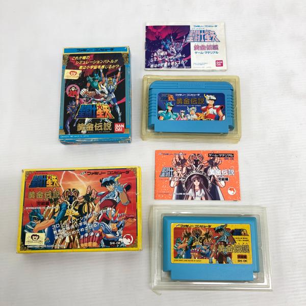 《ジャンク扱い》聖闘士星矢 黄金伝説&黄金伝説完結編 動作確認済み/ファミリーコンピュータ/FC/NES/店頭/併売《ゲーム・山城店》R1964