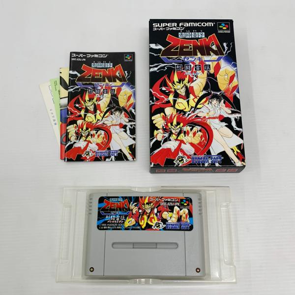 《ジャンク扱い》鬼神童子ＺＥＮＫＩ 烈闘雷伝 ハガキ・チラシ付/バトルライデン/スーパーファミコン/SNES/併売《ゲーム・山城店》S970
