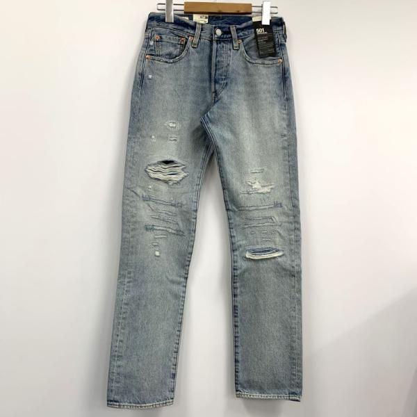 《美品》Levi’s リーバイス 501 ストレートリメイクデニムパンツ/ボタンフライ サイズ： W28/定番 併売《メンズ古着・山城店》Z124
