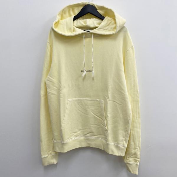 SAINT LAURENT PARIS サンローランパリ フロントロゴ プルオーバーパーカー/USED加工 サイズ : M /併売《メンズ古着・山城店》O6643