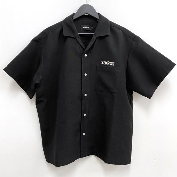 XLARGE エクストララージ DRAWING OG S/S WORK SHIRT ドローイング半袖ワークシャツ サイズ : M /併売《メンズ古着・山城店》O6644