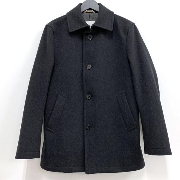 極美品【大きいサイズ40】マッキントッシュフィロソフィー ステンカラーコート 黒 美品》MACKINTOSH PHILOSOPHY マッキントッシュフィロソフィー ステン