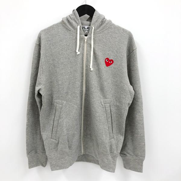 《美品》COMME des GARCONS PLAY コムデギャルソンプレイ ハートジップスウェットパーカー/ドメスティック/併売《メンズ古着 山城店》R1942