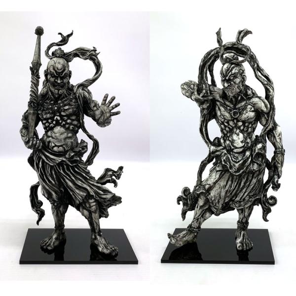 【最終値下げ】『造形戯画』仁王・阿形＋吽形 二体セット 墨入れ、組立済 造形戯画』仁王・阿形＋吽形 二体セット 特別彩色版 組立済《金剛
