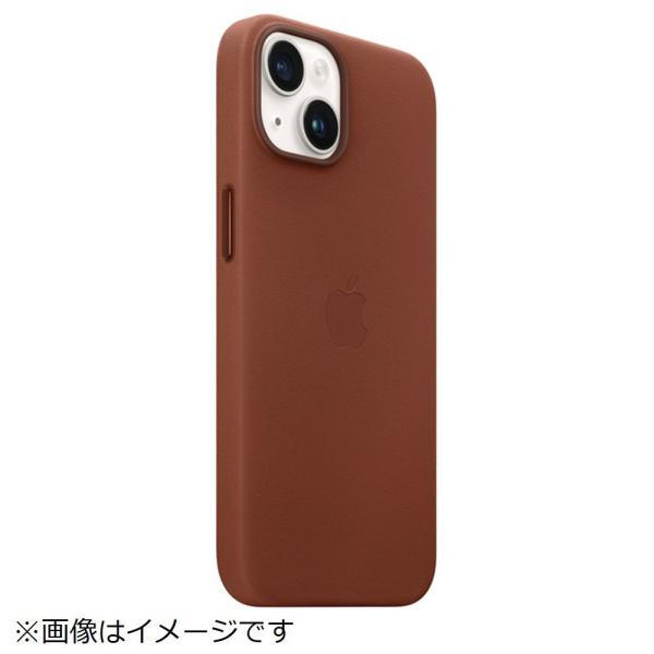 【新品未開封】APPLE iPhone 14レザーケース アンバー MPP73FE/A【日曜日以外即日発送】※レターパック全国送料無料