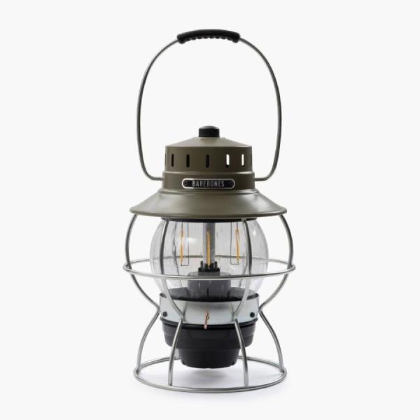 【新品】Barebones Living レイルロードランタンLED 20230010 [オリーブドラブ]【日曜日以外即日発送】【送料無料】