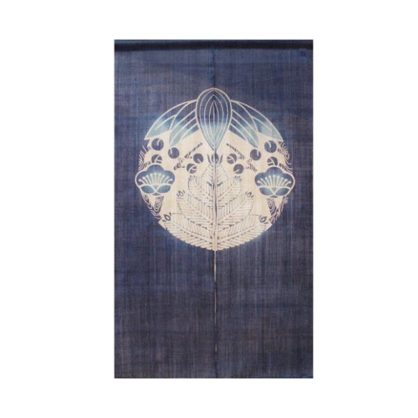 本染のれん 松竹梅 88×150cm 万葉舎 のれん 暖簾 和風 日除け