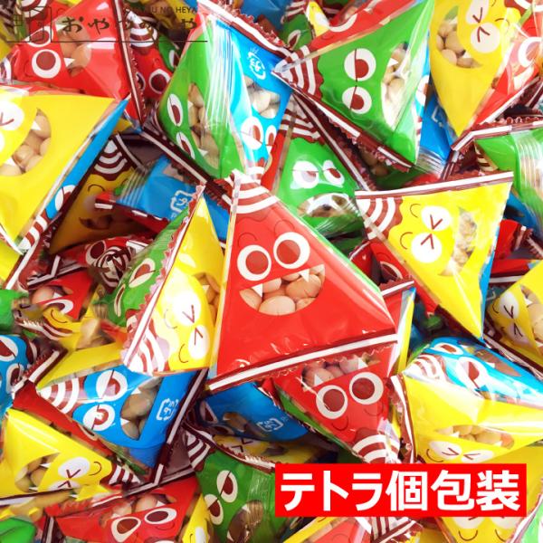 ※窒息・誤嚥(ごえん)(食べ物又は異物が気管に入ること)防止のため、5歳以下のお子様には食べさせないでください。可愛い鬼の顔をした4色のテトラ個包装に福豆が入っています！ ◆大豆は北海道産を使用。◆テトラ個包装252個分！21個ずつ小分けに...