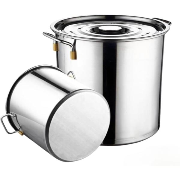 寸胴鍋（20cm〜35cm）ステンレス製 寸胴鍋 ずんどう鍋 蓋付き ih対応