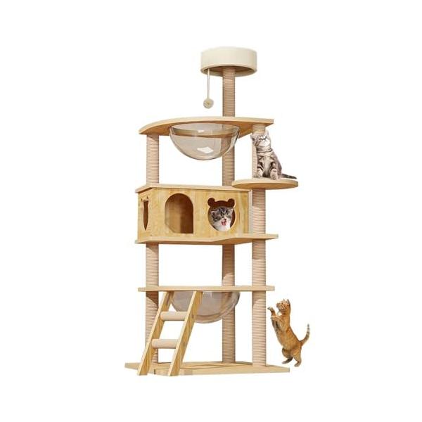 キャッキャットタワー -キャットタワー宇宙船-猫タワー 爪研ぎ