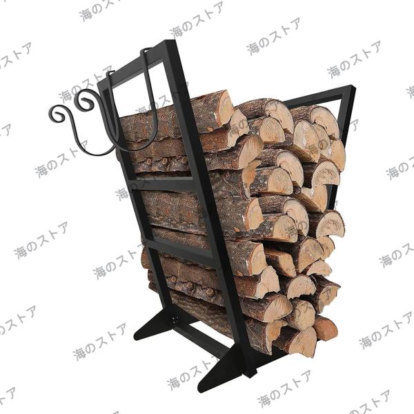 ? 組み立てられた外部丸太収納ラックのサイズは 53*81*28cm で、大量の薪を収納でき、床面積を節約しながら十分な収納スペースを提供して、最適なスペース利用を実現します。? 頑丈な金属フレームで作られたこの薪ホルダーは、耐荷重性が高く...