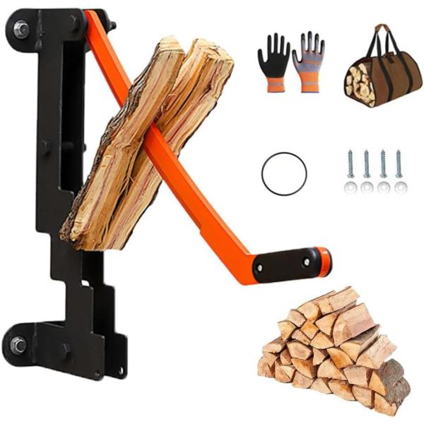 【高炭素鋼ブレード】この薪割りナイフのブレードは高炭素鋼で作られ、焼き入れされ、手鍛造されており、ブレードの強度と耐久性を確保しています。 柔らかい木材でも広葉樹でも、簡単に扱うことができます。【快適なハンドルデザイン】壁掛け薪割り滑り止め...