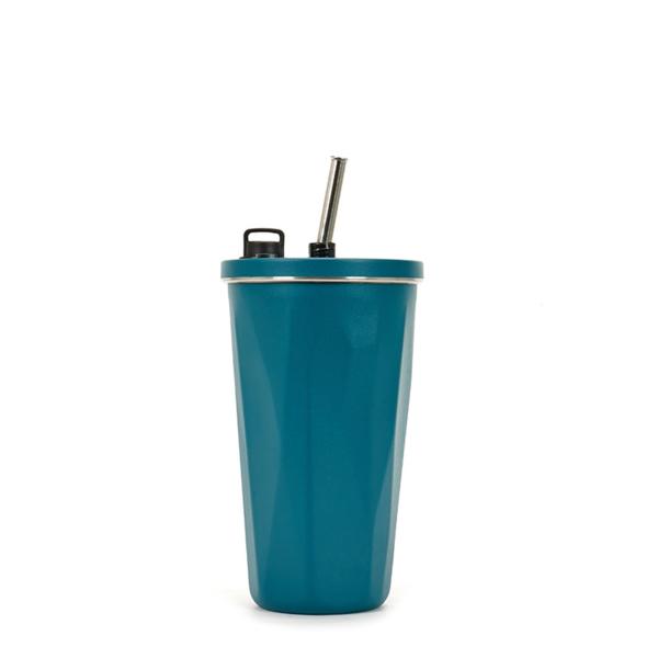 ストロー付きタンブラー 600ml大容量 タンブラー 蓋付き 保温 保冷